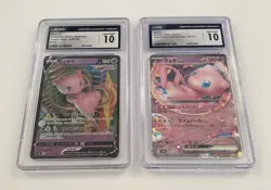 Mew Pokemon Japanese 2 CGC GEM MINT 10 Slab Graded Lot - Image 1