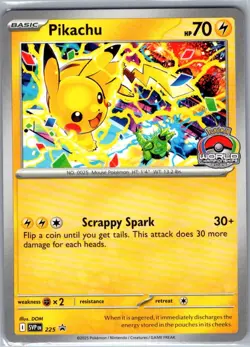 Pikachu - (World Championship 2025) 225 SV: Scarlet & Violet Promo - Pokemon NM - Image 1
