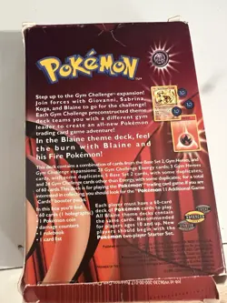 Gym Challenge Blaine Pyro Themendeck Theme Deck Box Leer Empty - Pokemon TCG - Image 3