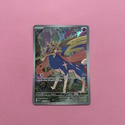 Zacian 100/094 NM Illustration Rare Phantasmal Flames Pokemon Card English TCG - Image 1