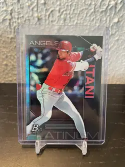 Shohei Ohtani 2020 Bowman Platinum Baseball Card #5 Los Angeles Angels DODGERS - Image 1