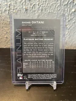 Shohei Ohtani 2020 Bowman Platinum Baseball Card #5 Los Angeles Angels DODGERS - Image 2