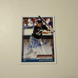 2026 Topps Series 1 Robin Ventura, Chicago White Sox '91 Topps Auto On-Card - Image 1