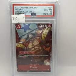 2023 One Piece Promo Franky Winner Pack Vol. 2 #021 Psa 10 - Image 1
