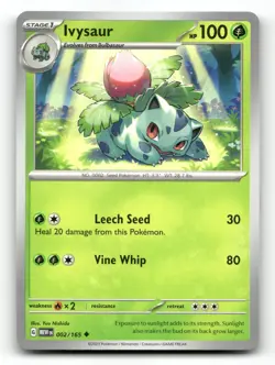 Ivysaur 002/165 - 151 - Pokemon Card NM/M - Image 1