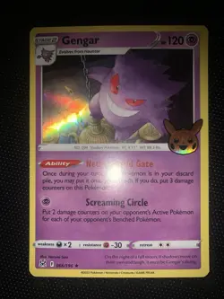 Card Pokemon Gengar Holo Stamp Halloween Lost Origin 066/196 Eng English - Image 1
