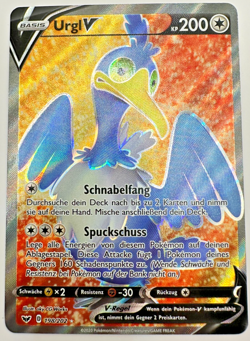Pokemon Karte TCG Urgl V 198/202 Schwert & Schild Full Holo Rare Deutsch NM - Image 1