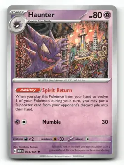 Haunter 093/165 - 151 - Pokemon Card NM/M - Image 1