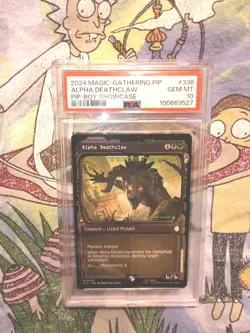 MTG Fallout Alpha Deathclaw Showcase PSA 10 - Image 1
