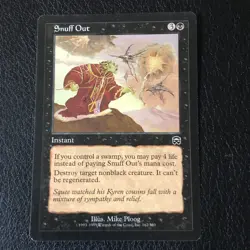 Snuff Out x1 Mercadian Masques Ex Condition See Pics - Image 1
