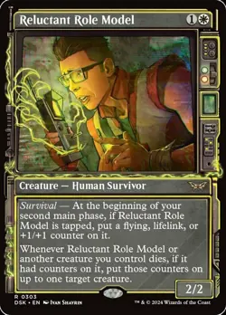 Mint/Near-Mint, English - 4 x MTG Reluctant Role Model - Showcase Duskmourn: Hou - Image 1