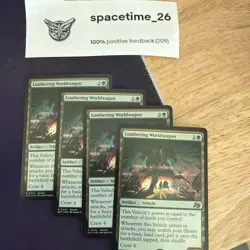 4x MTG - Lumbering Worldwagon - FOIL - Image 1