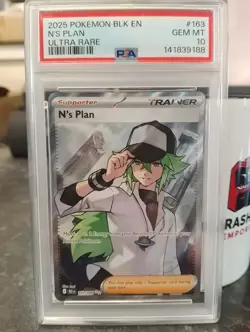 N's Plan - Pokemon TCG Black Bolt Ultra Rare Trainer Card 163/086 - PSA 10 - Image 1
