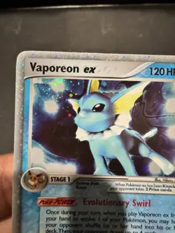 Pokemon Vaporeon EX Delta TCG Card Holo Ultra Rare 110/113 2005 - Image 4