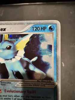 Pokemon Vaporeon EX Delta TCG Card Holo Ultra Rare 110/113 2005 - Image 5