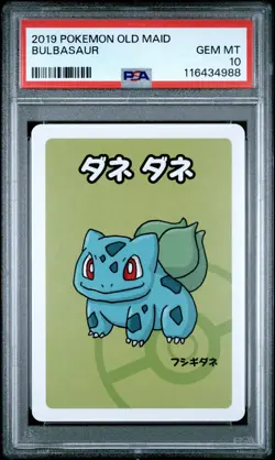 2019 POKEMON OLD MAID BULBASAUR PSA 10 - Image 1