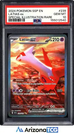Pokemon 2024 Latias ex 239/191 Alt Art SIR Surging Sparks GEM MINT PSA 10 - Image 1