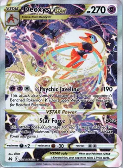 Pokemon TCG Deoxys VSTAR GG46 Crown Zenith Holo NM - Image 1