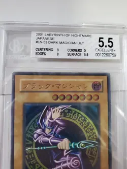 Dark Magician Ultimate Japanese Yu-Gi-Oh LN 2001 BGS 5.5 - Image 2