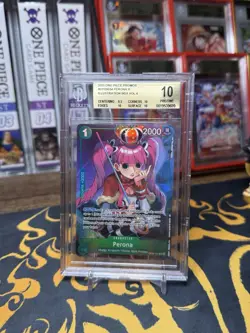 2025 One Piece Perona Promo Op09-034 Illustration Box 4 BGS 10 pristine - Image 1