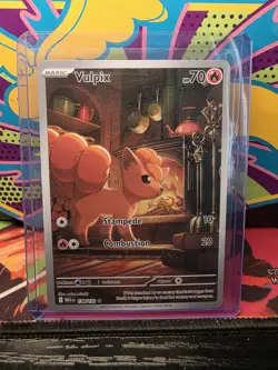 Pokemon TCG Vulpix 138/132 Illustration Rare Mega Evolution Mint - Image 1