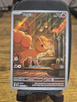 Pokemon TCG - Vulpix - Illustration Rare ME01: Mega Evolution 138/132 NM - Image 1