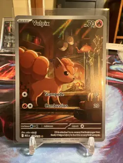 Pokemon TCG Vulpix 138/132 Illustration Rare Mega Evolution - Image 1