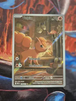 Pokemon TCG Vulpix 138/132 Mega Evolution Illustration Rare Full Art NM - Image 1