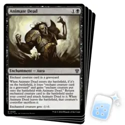 ANIMATE DEAD X4 Murders At Karlov Manor: Commander Magic MTG MINT CARD - Image 1