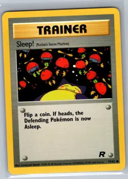 Sleep! (Rocket's Secret Machine) 79/82 Non Holo Team Rocket - Pokemon Card - NM - Image 1
