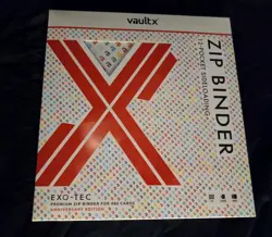 Vault X Eco-Tec Zip Binder Annnniversary Binder 12 Pocket Side Loading 480 Cards - Image 1