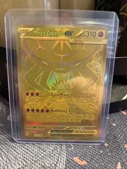 Mega Zygarde EX Full Art Gold Holo Pokemon TCG Dragon Card 124/088 2016 - Image 1