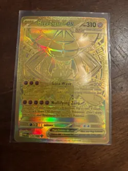 Mega Zygarde EX Full Art Gold Holo Pokemon TCG Dragon Card 124/088 2016 - Image 3