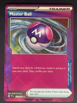 Master Ball #153/162 SV05: Temporal Forces Pokemon Card TCG - Image 1