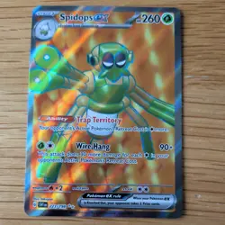 SPIDOPS EX 223/198 POKEMON CARD (SCARLET AND VIOLET SET) FULL ART HOLO - Image 2