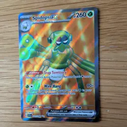 SPIDOPS EX 223/198 POKEMON CARD (SCARLET AND VIOLET SET) FULL ART HOLO - Image 4