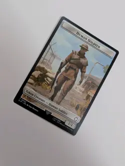 MTG - Human Soldier/Settlement Token - Fallout (PIP) NM/M Condition - Image 2