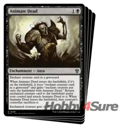 Animate Dead X4 M/NM Magic: The Gathering MTG Murders At Karlov Manor: Commander - Image 1