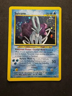 Pokemon TCG Suicune Neo Revelation 14/64 Holo Unlimited Holo Rare - Image 1