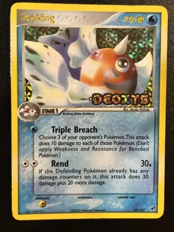 Pokemon Card - Seaking Deoxys 24/107 Reverse Holo Stamped - Image 1