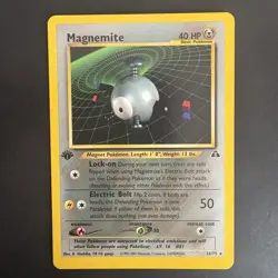 Pokemon Vintage 1st Edition Non-Holo Rare Magnemite 26/75 Neo Discovery WotC - Image 1