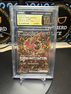 CGC PRISTINE 10 | Oricorio ex SAR #111/080 | Inferno X 2025 Japanese - Image 1