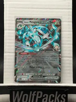 Pokemon TCG Destined Rivals DRI EN - Steven's Metagross Ex 145/182 Double Rare - Image 1