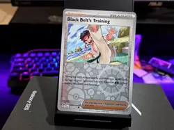 BLACK BELT'S TRAINING COMMON REVERSE HOLO 143/159 JOURNEY TOGETHER POKEMON NM - Image 1