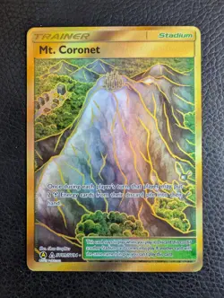 Mt. Coronet - SV89/SV94 Hidden Fates (Pokemon) Golden Hyper Rare - Image 1