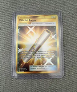 Pokemon TCG - Wishful Baton - 121/111 - Crimson Invasion - Secret Rare Gold - Image 1
