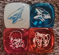 Yugioh Legendary Duelists: Season 2 Dice Set Of 4 - Konami Official Dice - Image 1