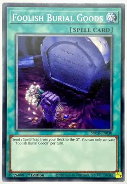 SDCB-EN030 Foolish Burial Goods - Common 1st Edition Near Mint YuGiOh Card - Image 1