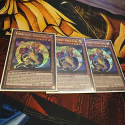 Yu-Gi-Oh DUAD-EN005 Lunalight Gold Leo Secret Rare 1st Edition NM-M x3 PLAYSET - Image 1