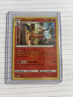 Pokemon TCG Charizard Pokemon Go 010/078 Rare Holo Card - Image 1
